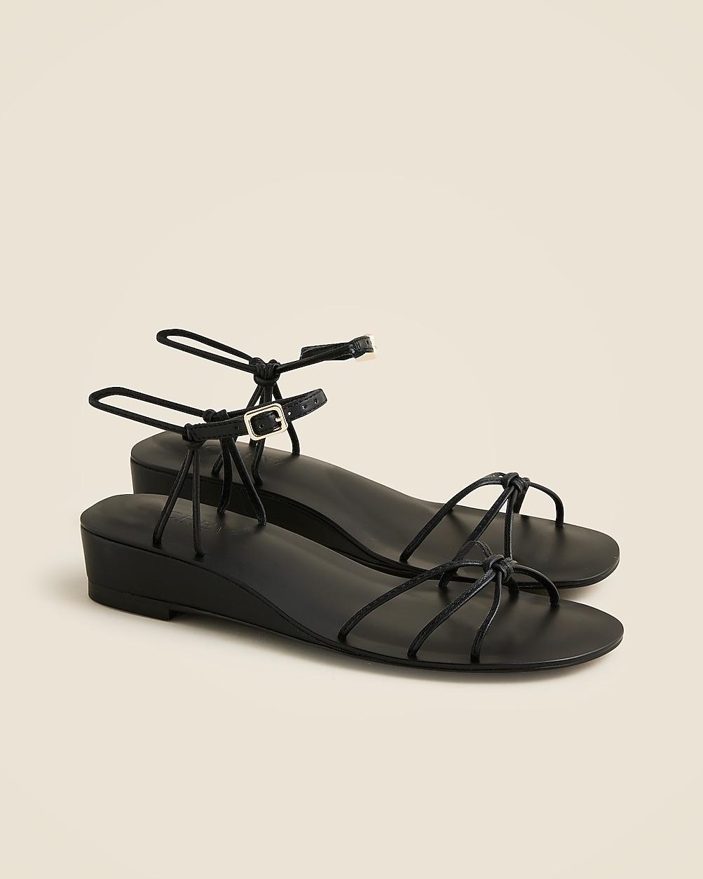 Brynn wedge sandals in metallic leather by J.CREW Brynn wedge sandals in metallic leather by J.CREW