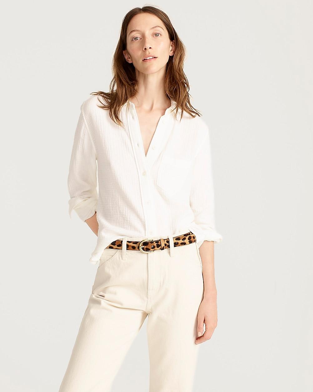 Calf hair belt in leopard by J.CREW