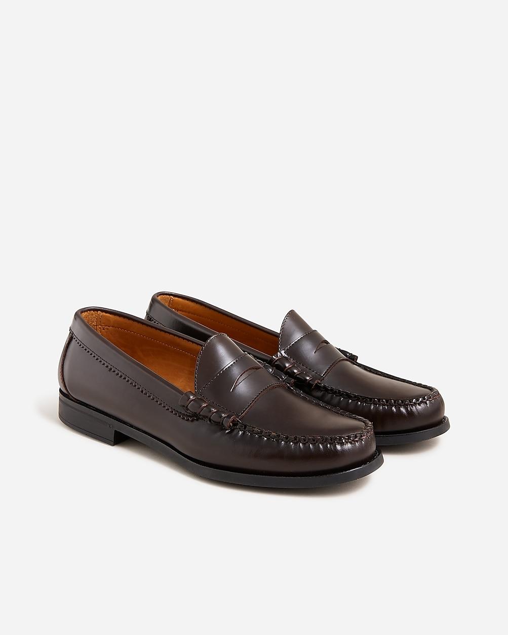 Camden leather loafers with rubber soles by J.CREW