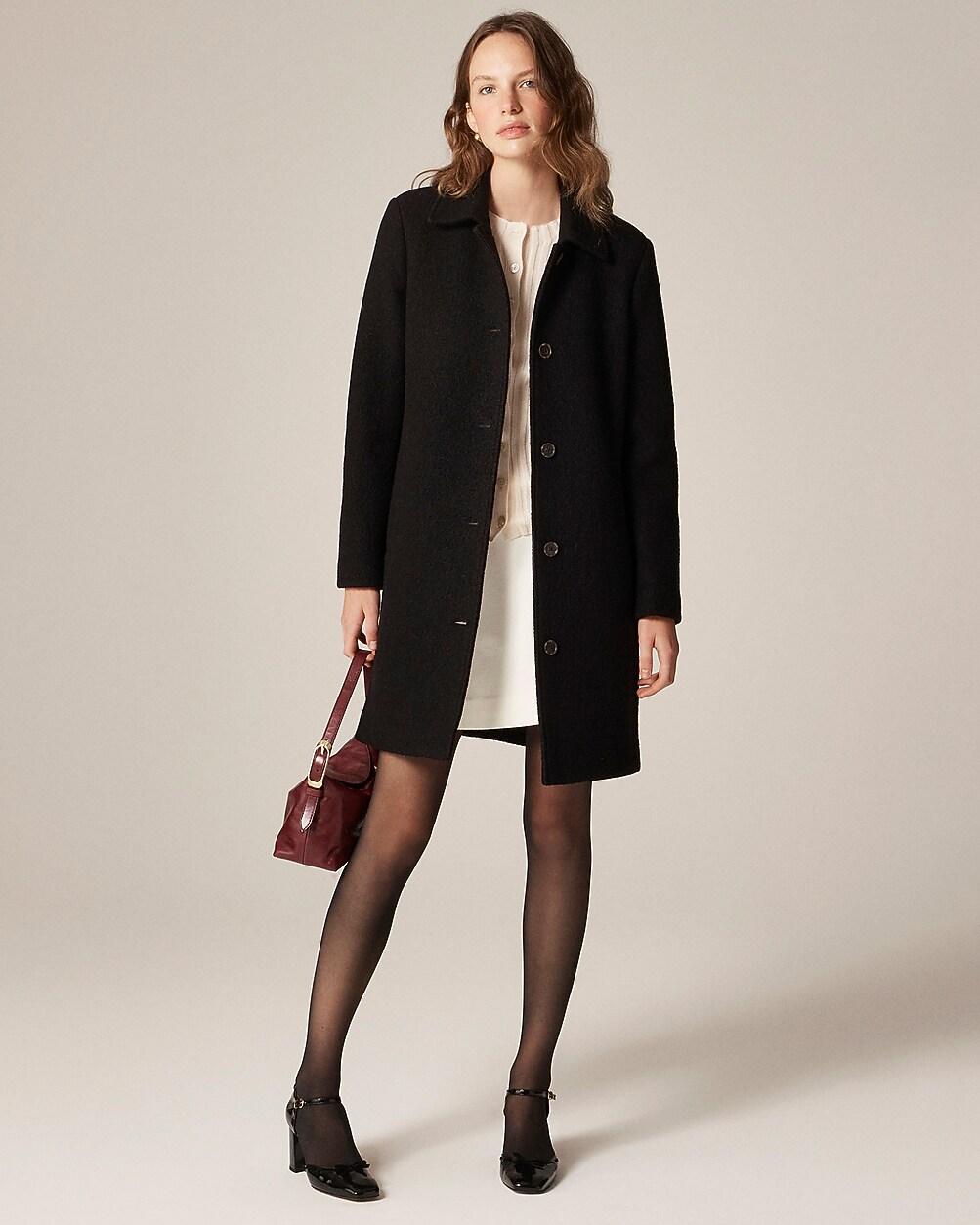 Car coat in Italian boiled wool by J.CREW