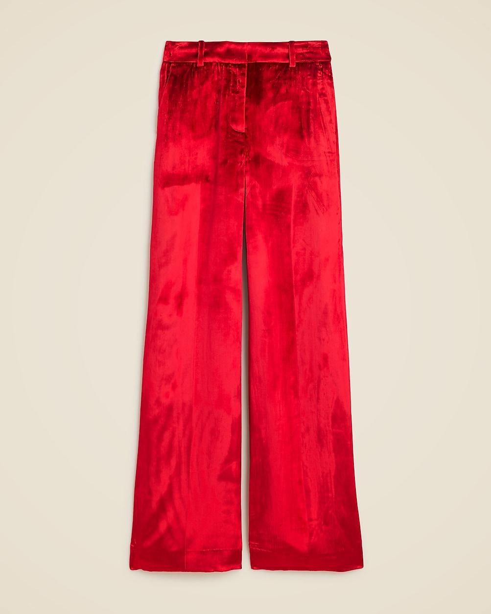 Carolina pant in drapey velvet by J.CREW