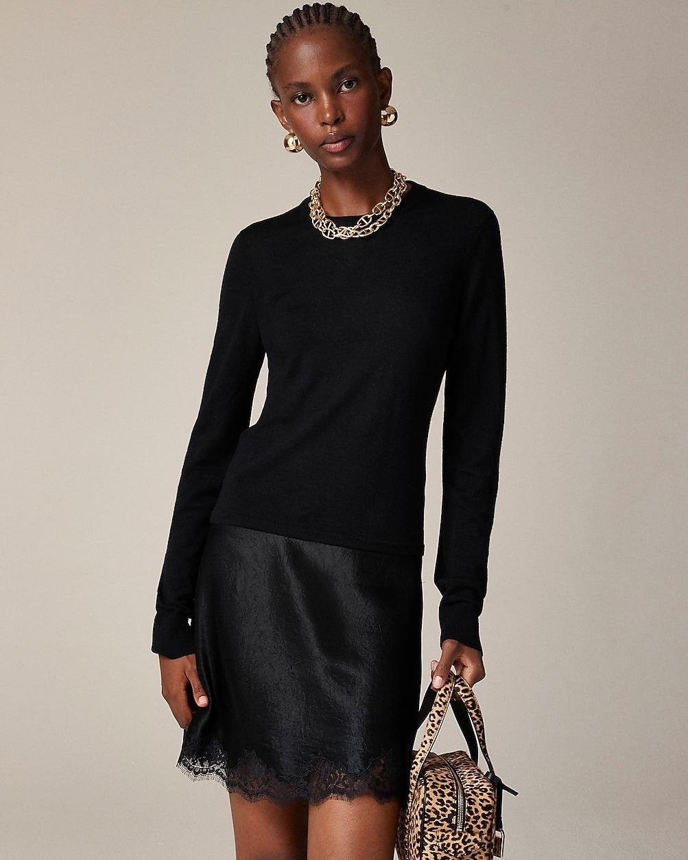 Carolyn fitted crewneck sweater in merino wool by J.CREW