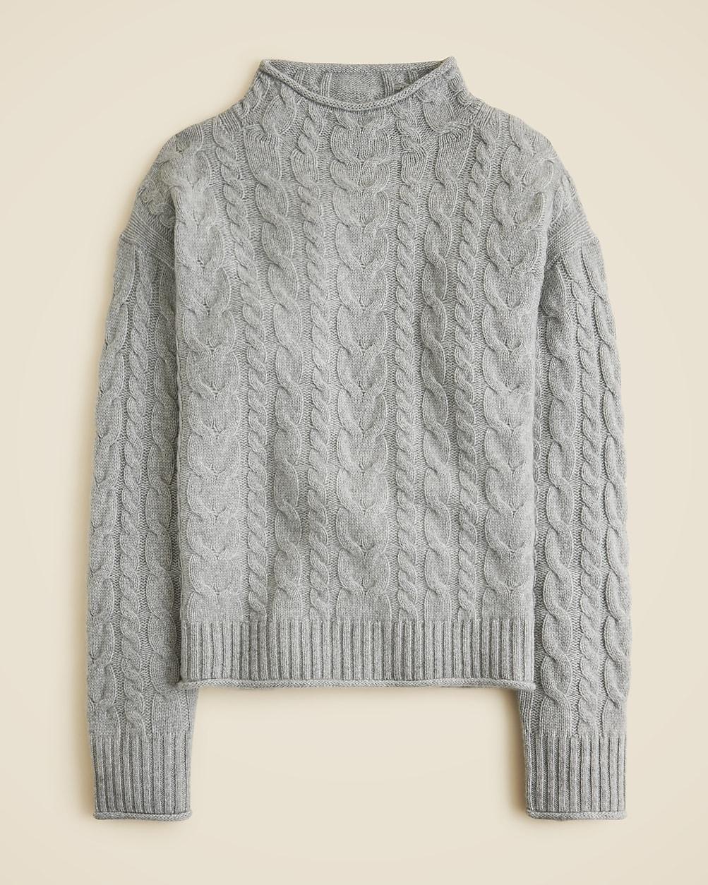 Cashmere cable-knit 2025 Rollneck™ sweater by J.CREW