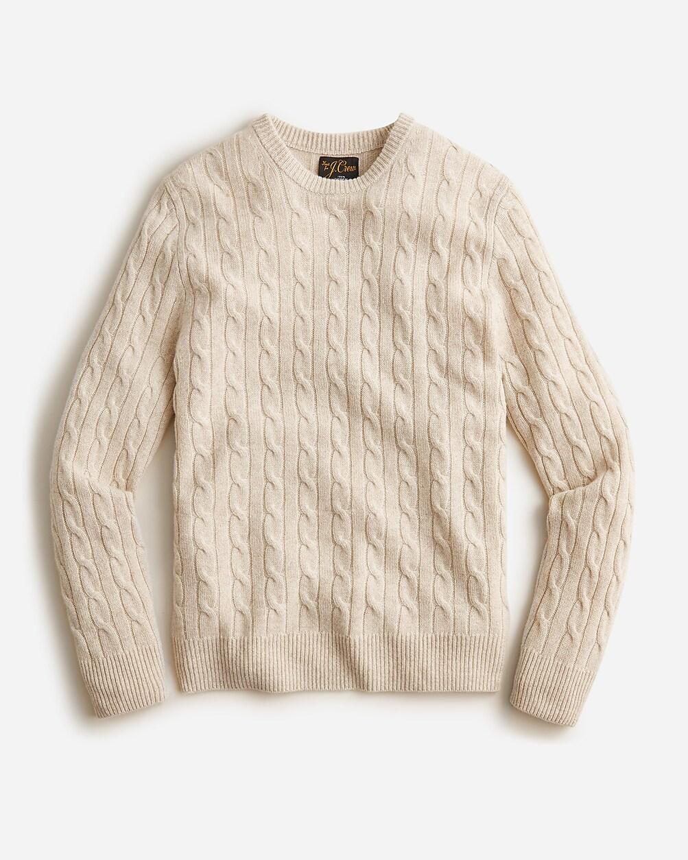 Cashmere cable-knit sweater by J.CREW