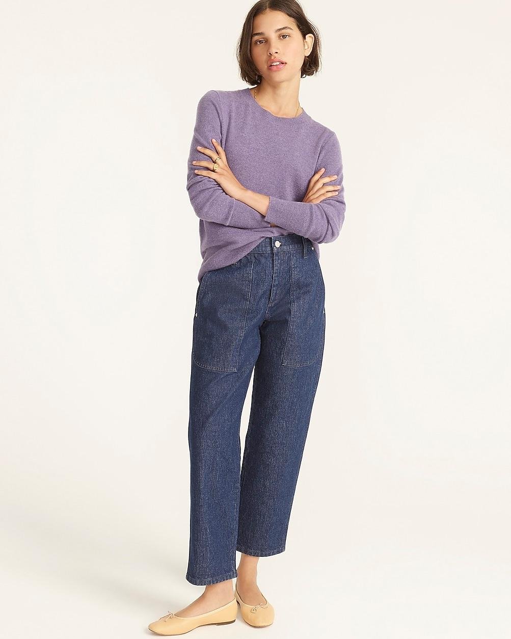 Cashmere classic-fit crewneck sweater by J.CREW