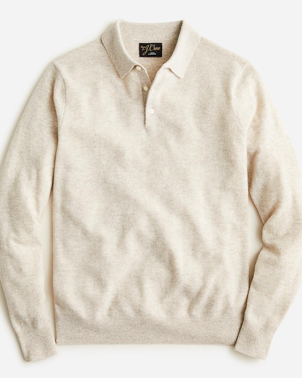 Cashmere collared sweater-polo by J.CREW