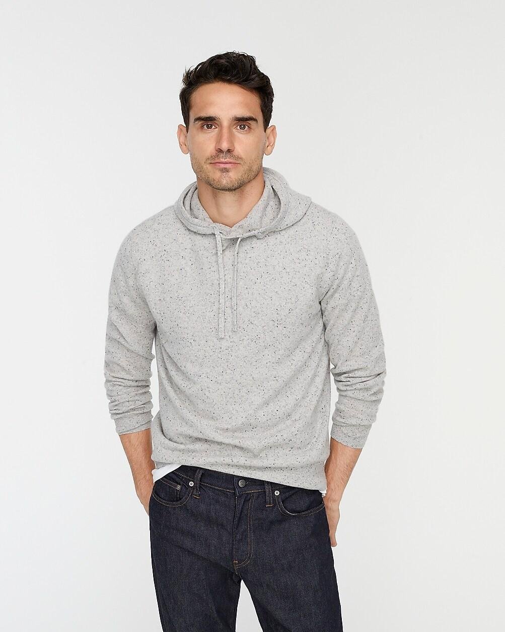 Cashmere donegal hoodie by J.CREW