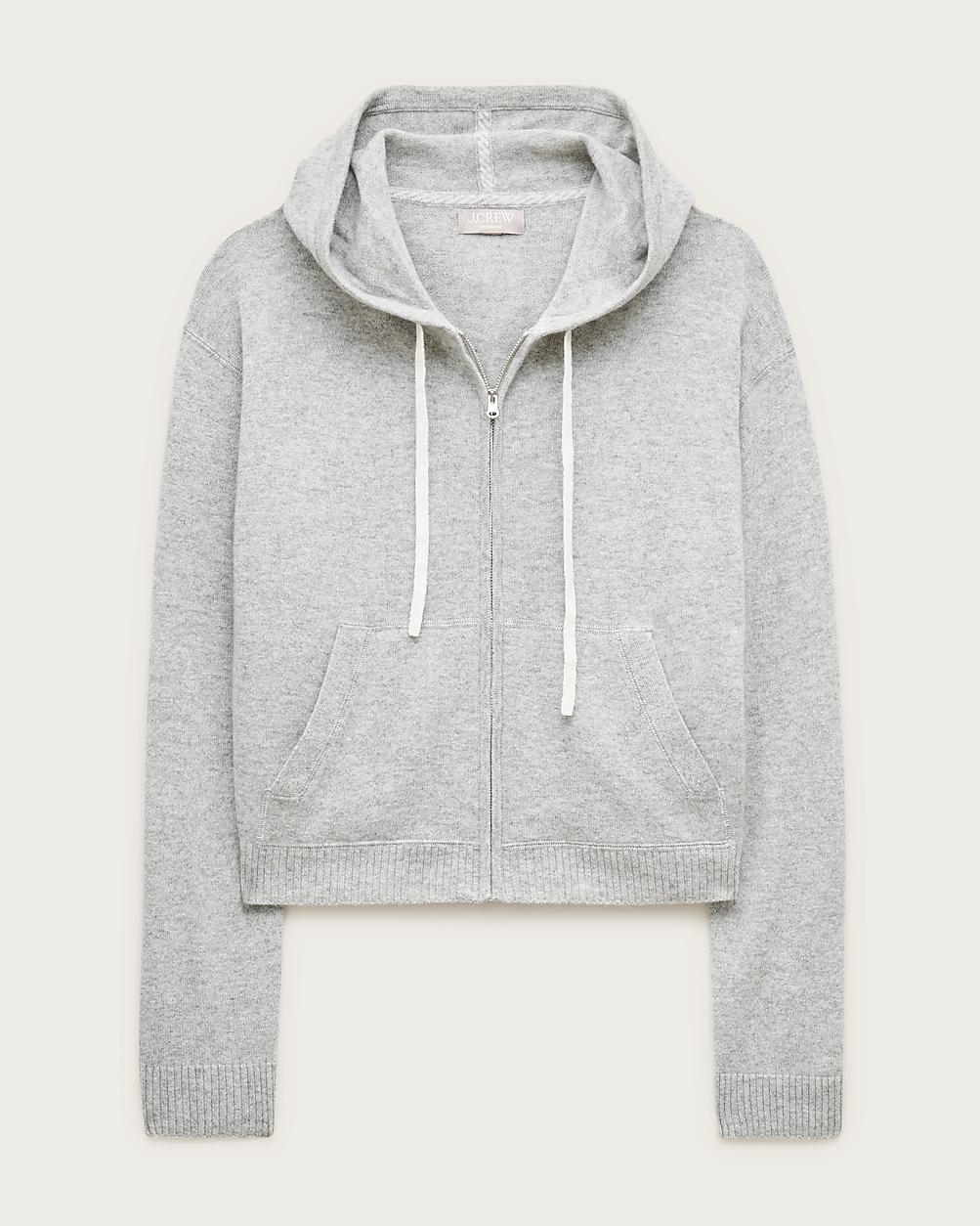 Cashmere full-zip hoodie by J.CREW