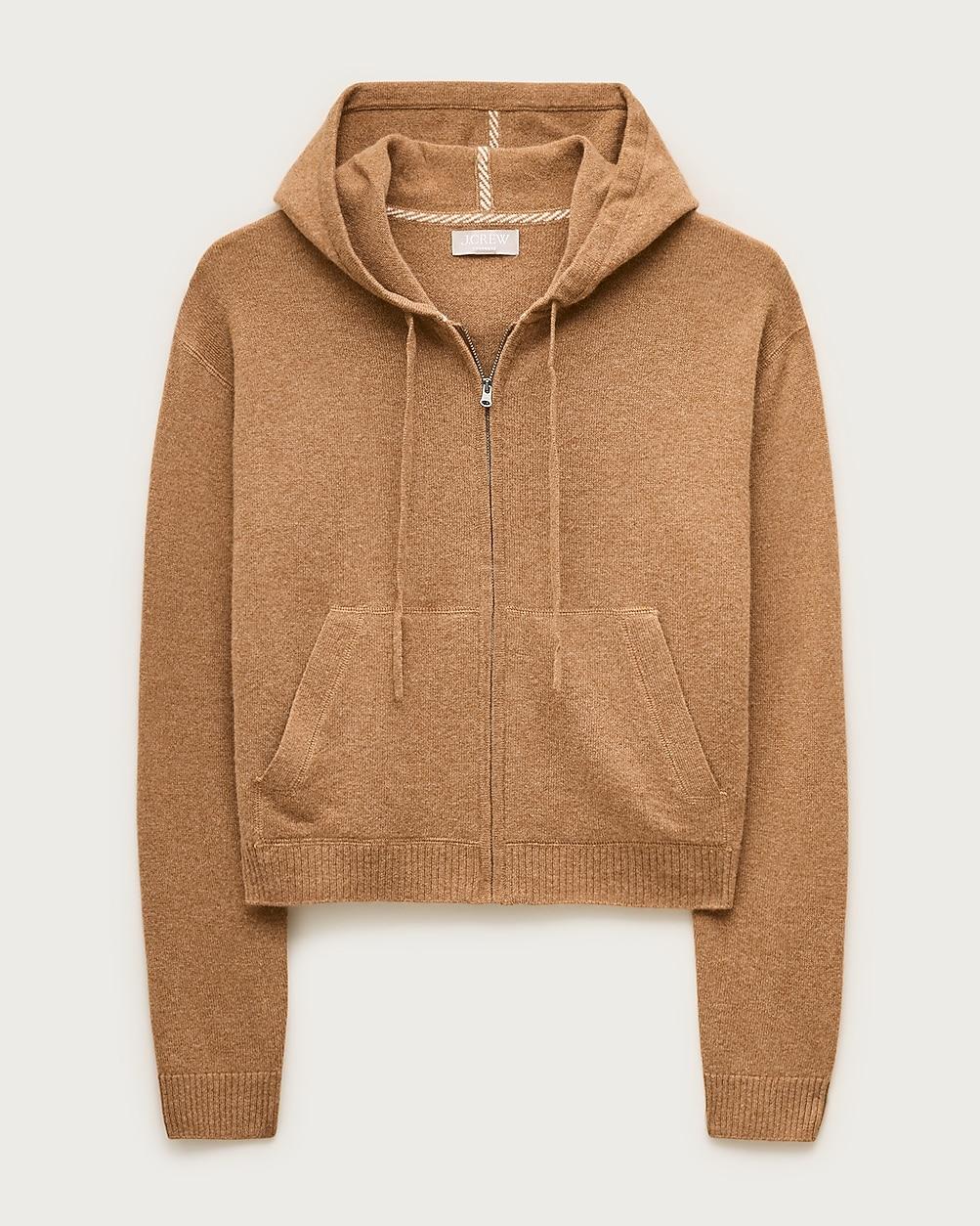 Cashmere full-zip hoodie by J.CREW