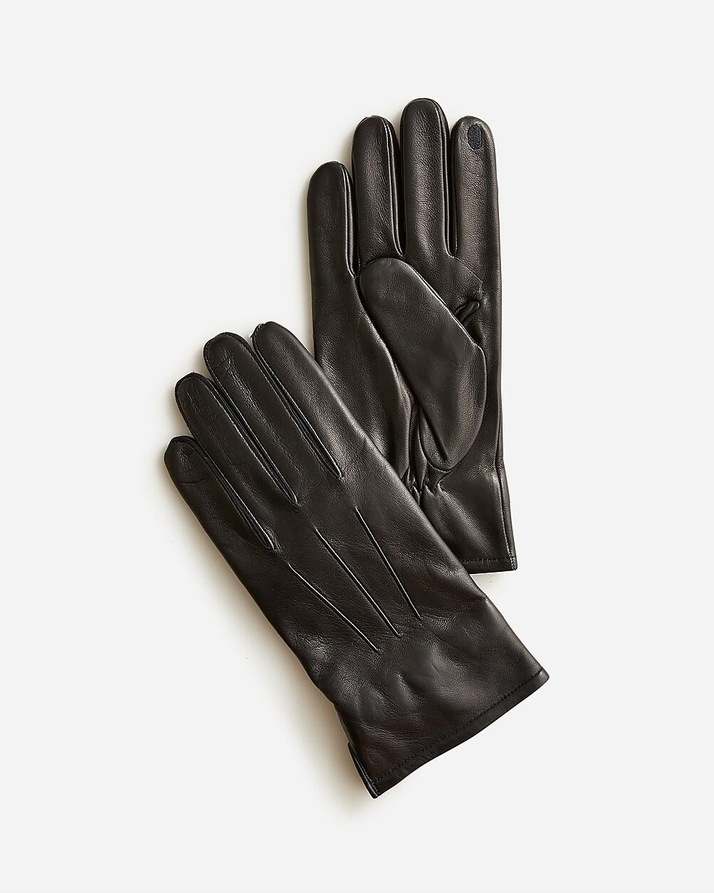 Cashmere-lined leather gloves by J.CREW