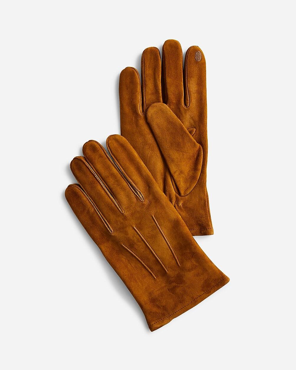 Cashmere-lined suede gloves by J.CREW