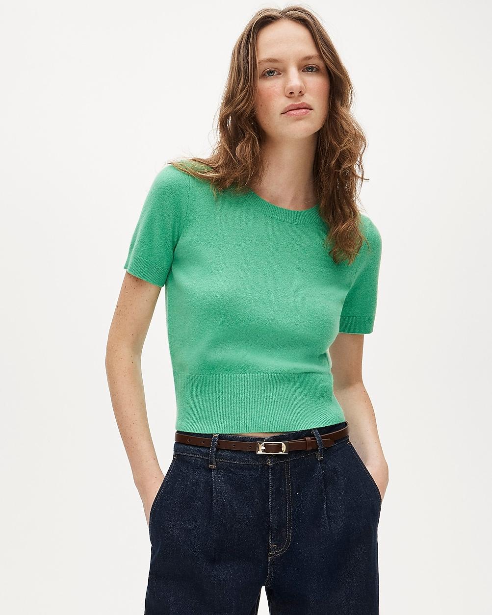 Cashmere shrunken T-shirt by J.CREW