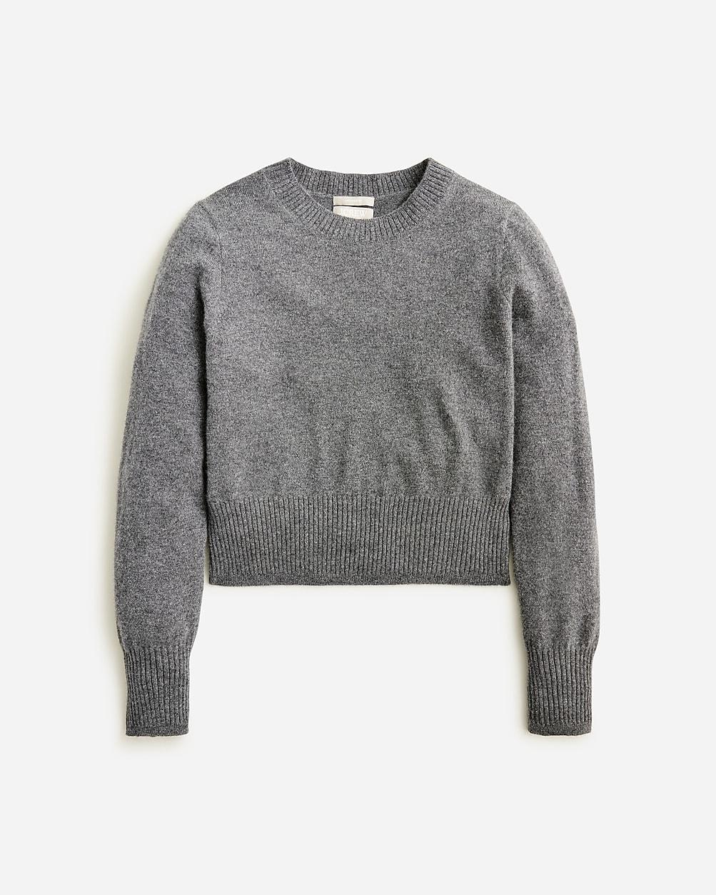 Cashmere shrunken crewneck sweater by J.CREW