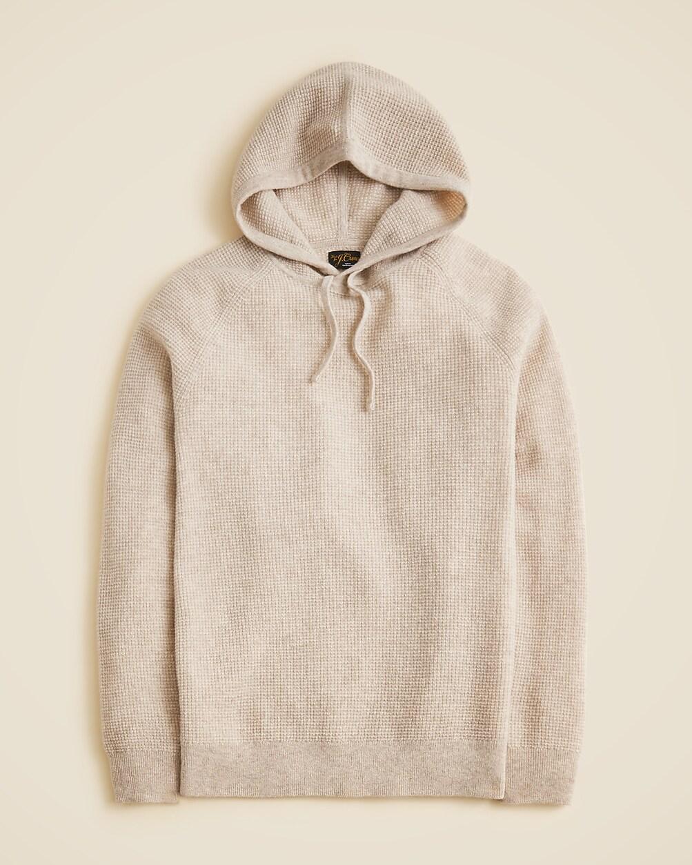 Cashmere waffle hoodied sweater by J.CREW Cashmere waffle hoodied sweater by J.CREW