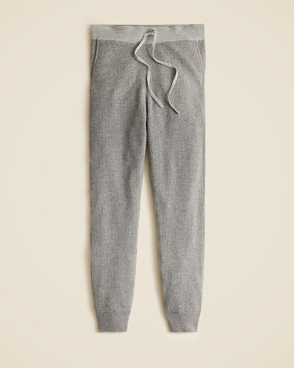 Cashmere waffle-knit jogger pant by J.CREW