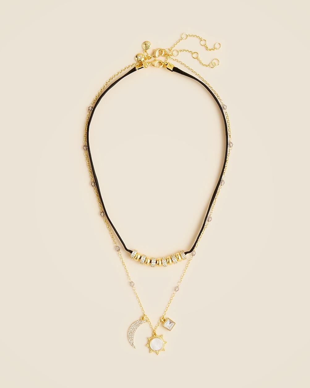 Celestial charm necklaces set-of-two by J.CREW