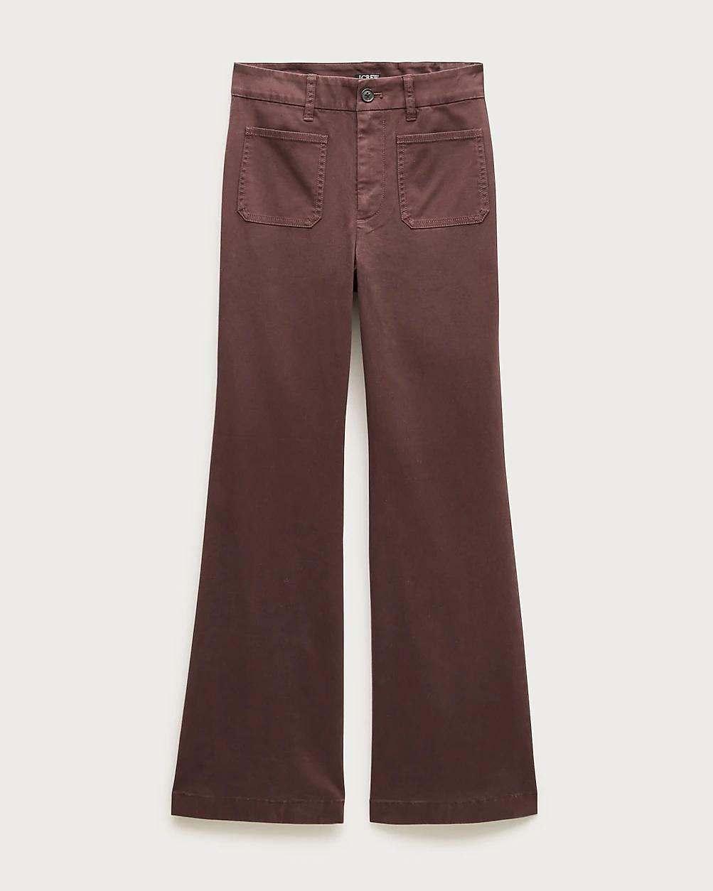 Charley kickout cropped pant in chino by J.CREW