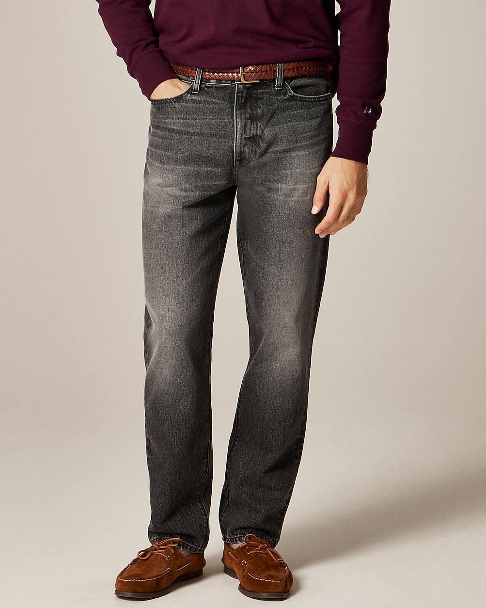 Classic Straight jean in faded black wash by J.CREW