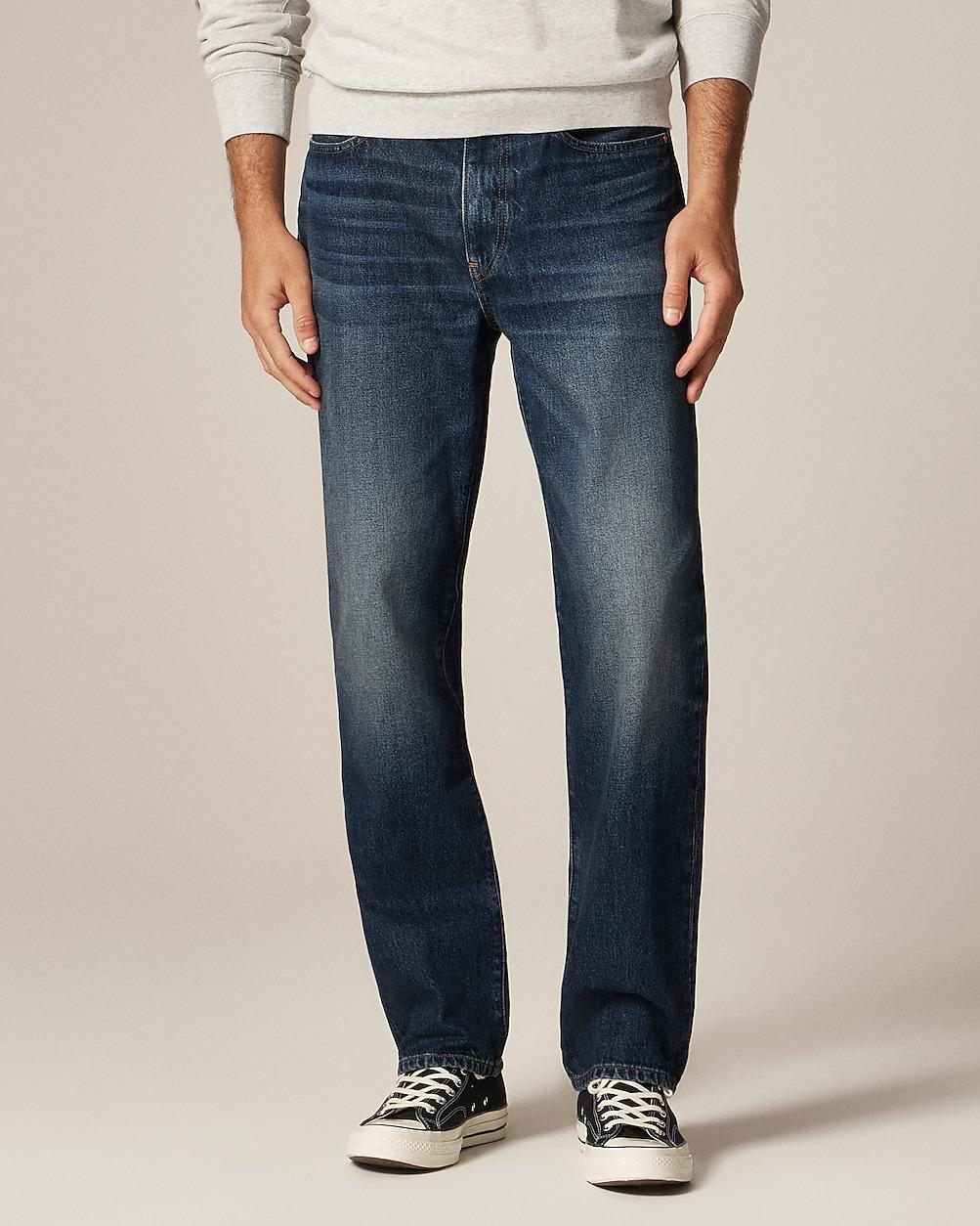 Classic Straight jean in vintage dark wash denim by J.CREW