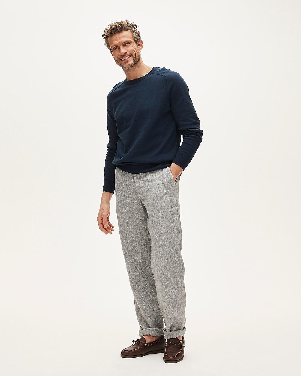 Classic-fit linen trouser by J.CREW
