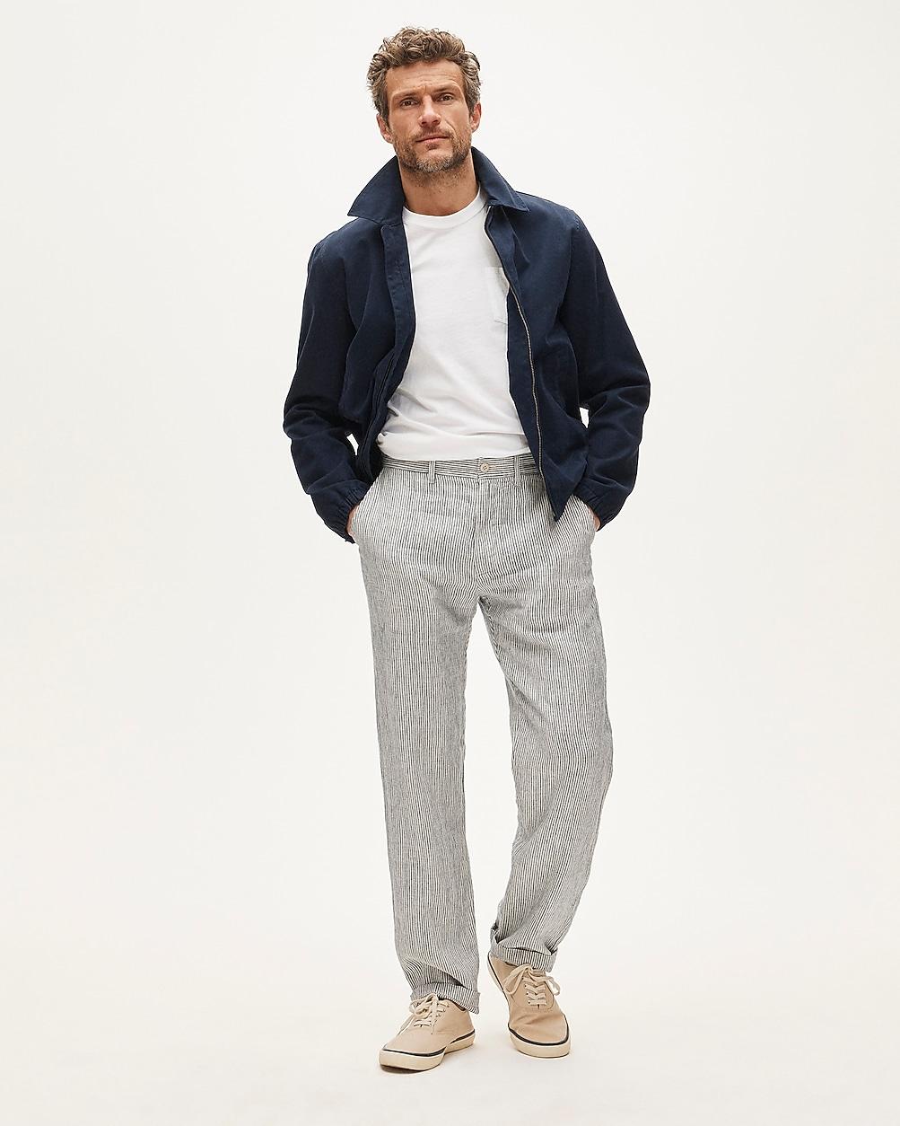 Classic-fit linen trouser by J.CREW