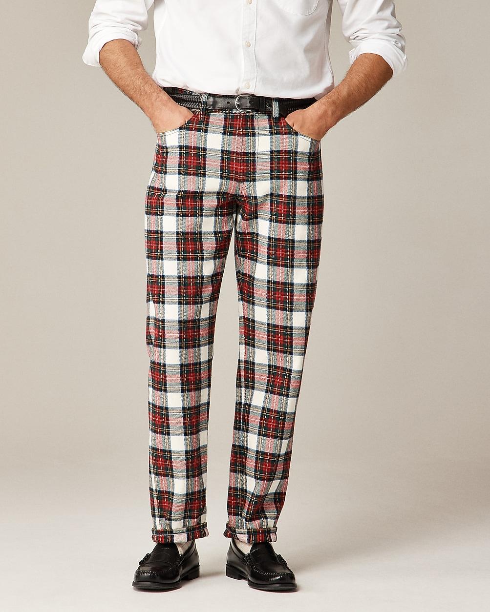 Classic five-pocket twill pant in Stewart tartan by J.CREW Classic five-pocket twill pant in Stewart tartan by J.CREW