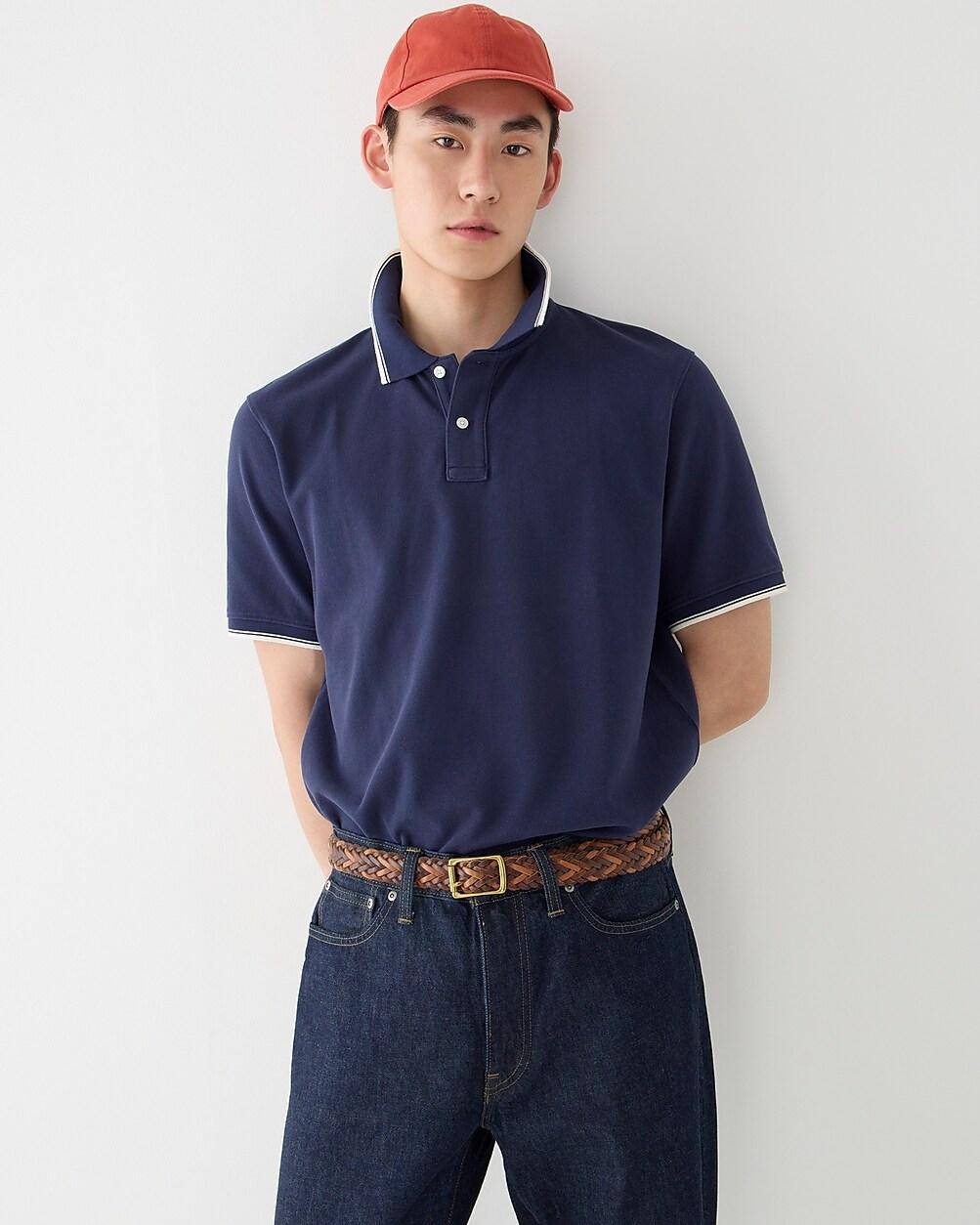 Classic piqué polo shirt by J.CREW