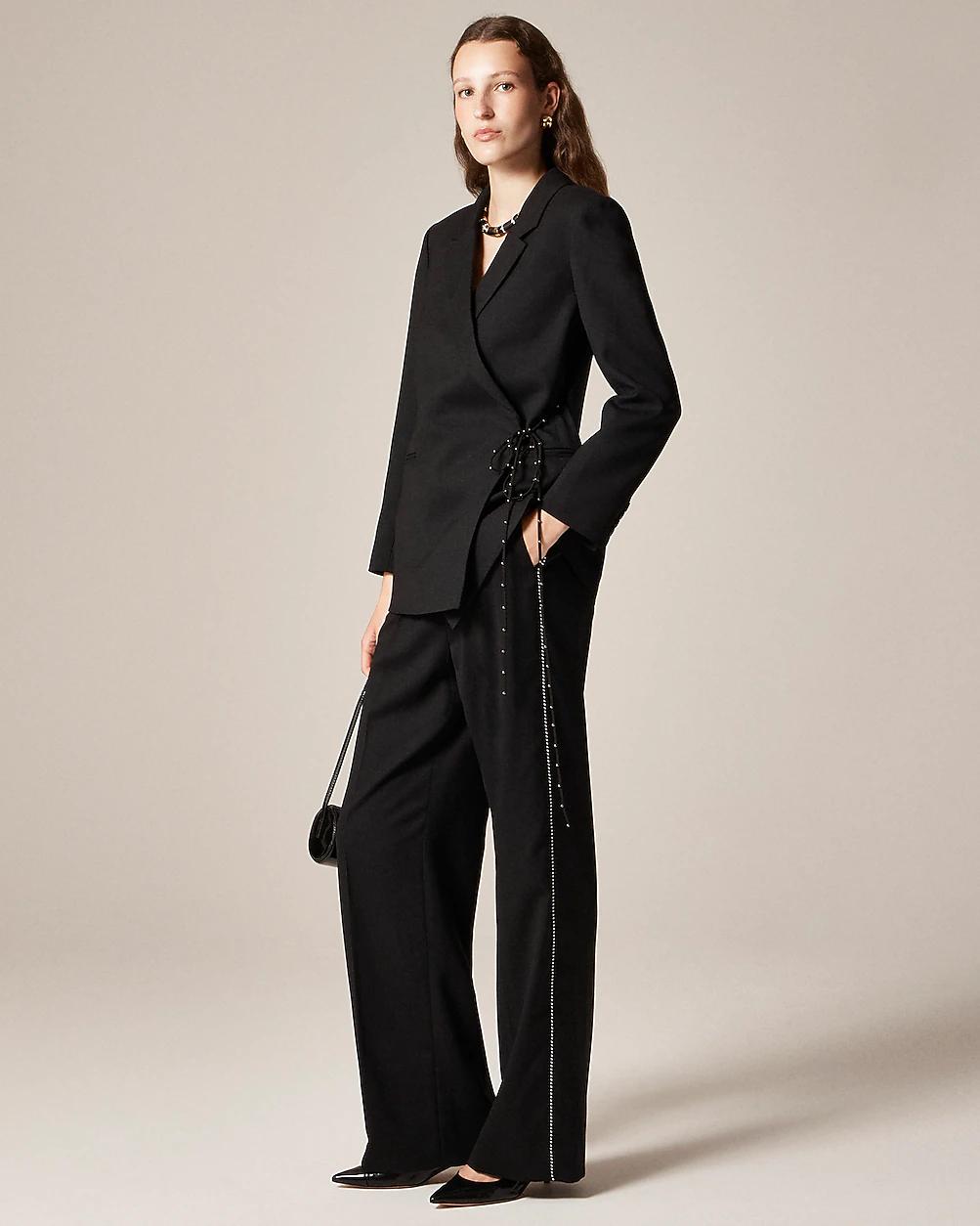 Collection Essential wide-leg pant in Italian city wool blend by J.CREW