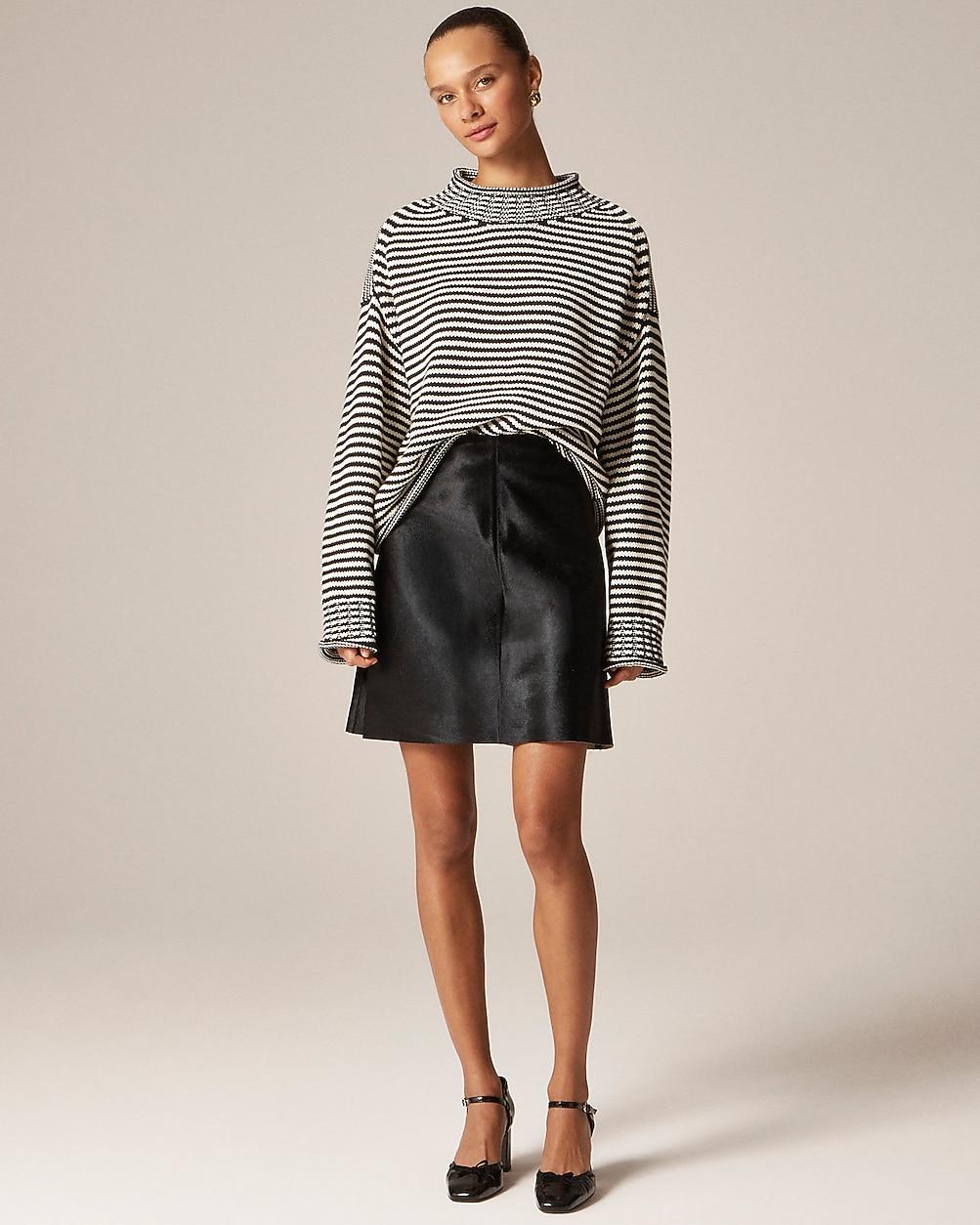 Collection Fairfax skirt in calf hair by J.CREW