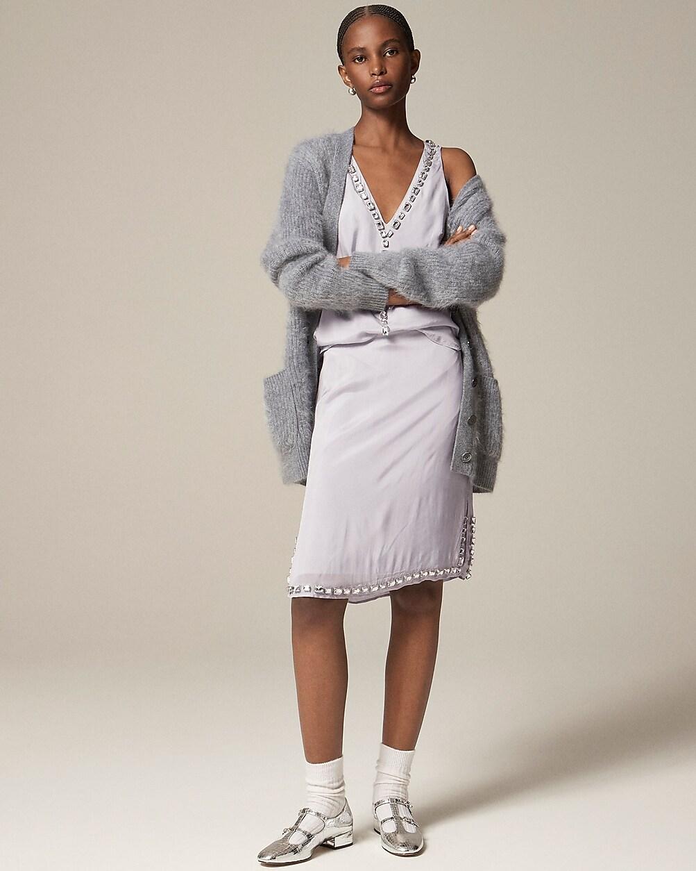 Collection knee-length organza skirt with jewels by J.CREW Collection knee-length organza skirt with jewels by J.CREW