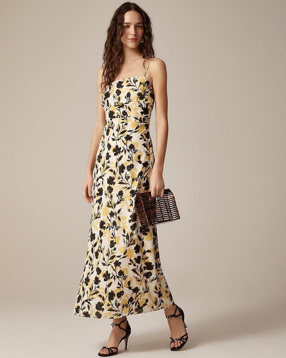 Collection ruched maxi dress in floral print by J.CREW