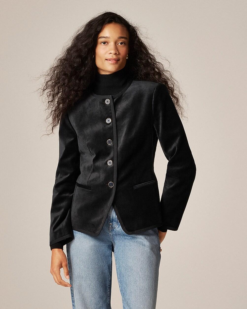 Cora lady jacket in velvet by J.CREW