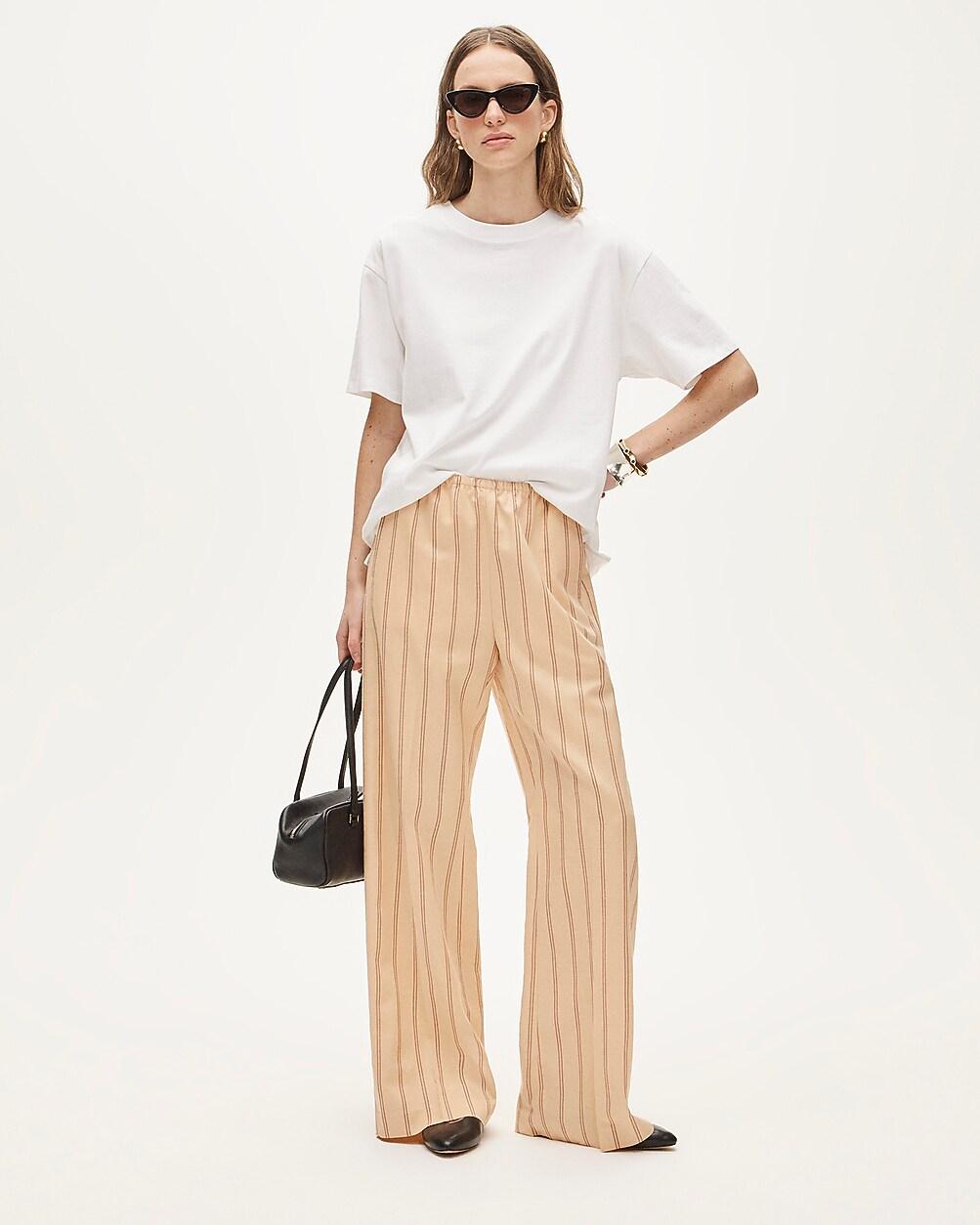 Cosmo pant in striped Gramercy linen blend by J.CREW