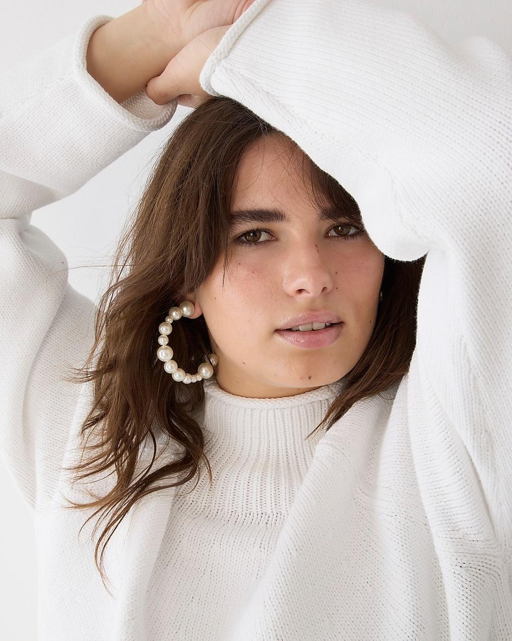 Cotton-blend Rollneck™ sweater by J.CREW