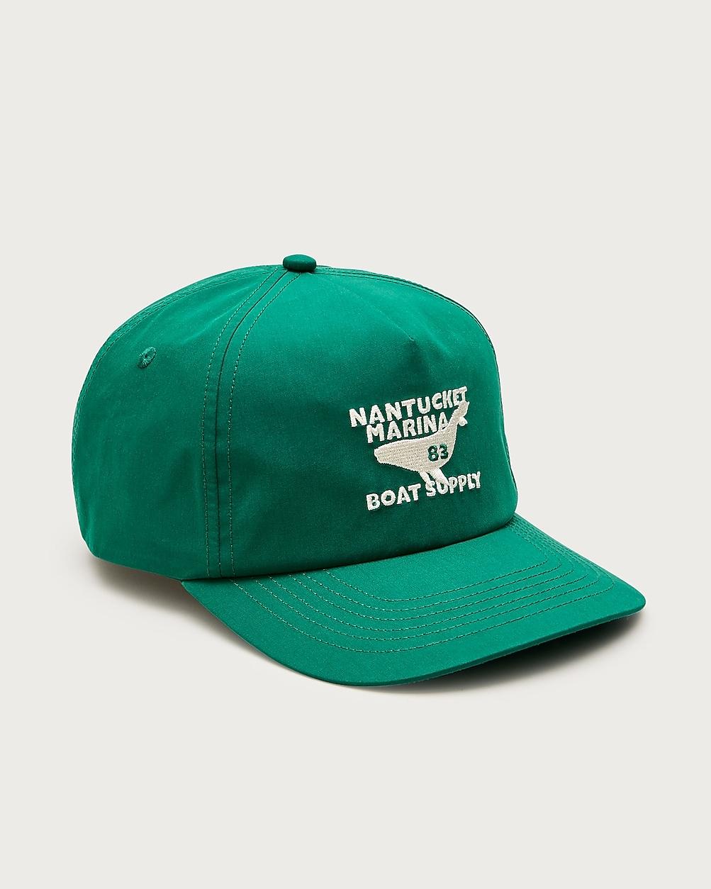 Cotton-blend poplin cap with whale embroidery by J.CREW