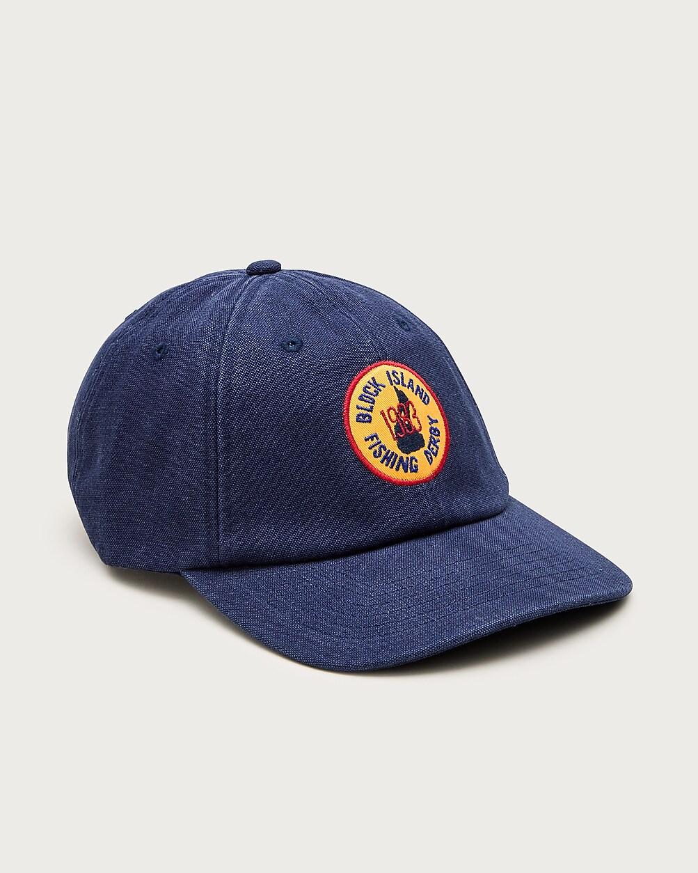 Cotton canvas cap with embroidered patch by J.CREW