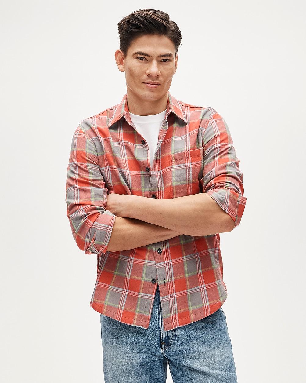 Cotton-hemp blend twill shirt by J.CREW