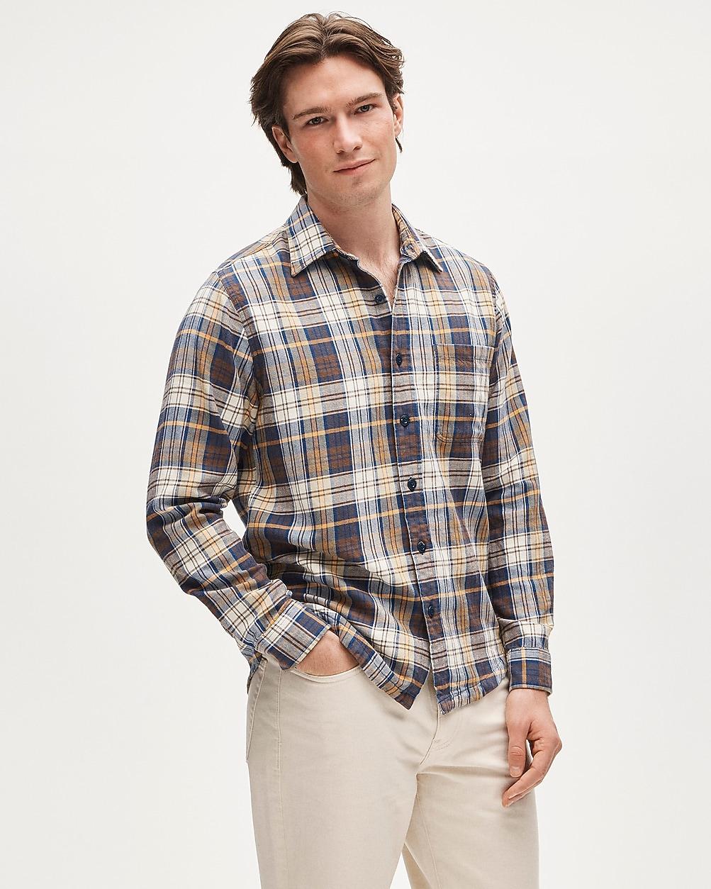 Cotton-hemp blend twill shirt by J.CREW