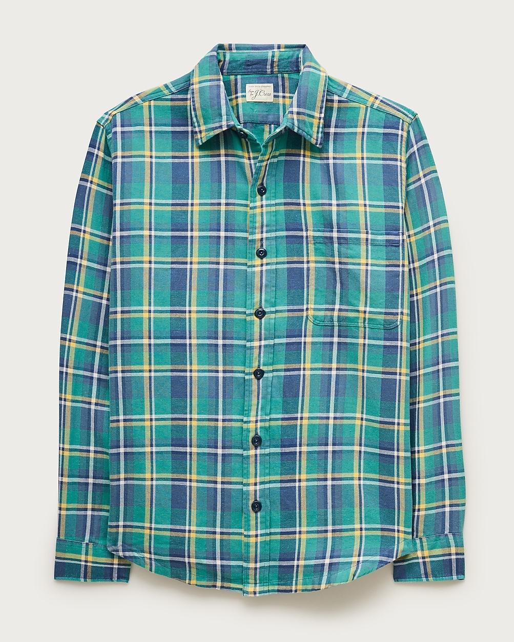 Cotton-hemp blend twill shirt by J.CREW