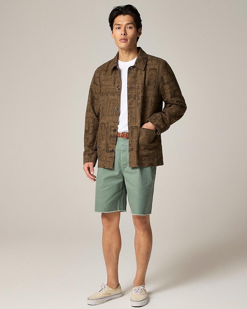 Cotton-linen blend chore jacket by J.CREW