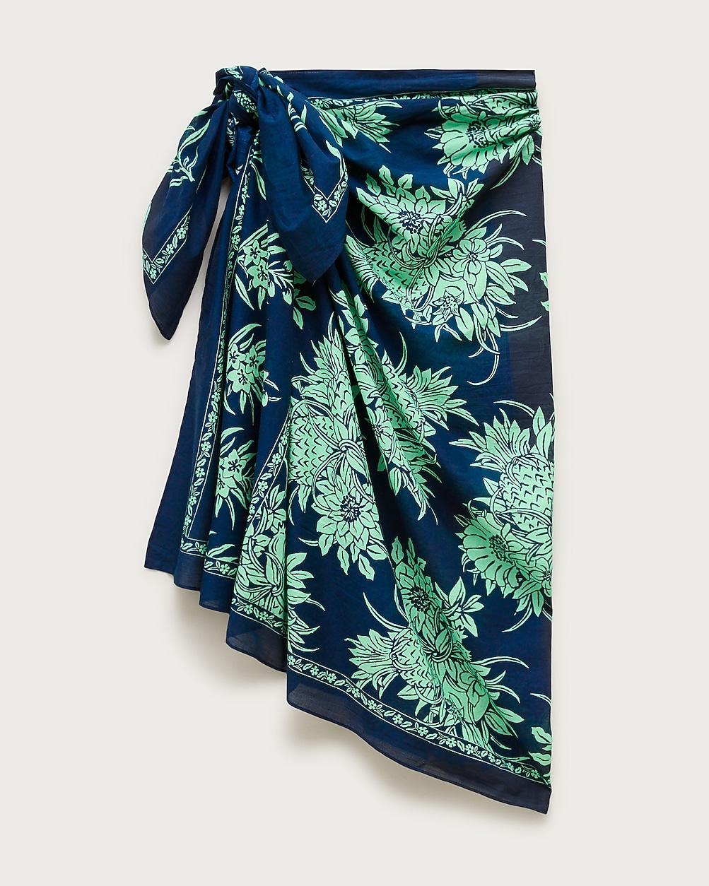 Cotton sarong in prints by J.CREW