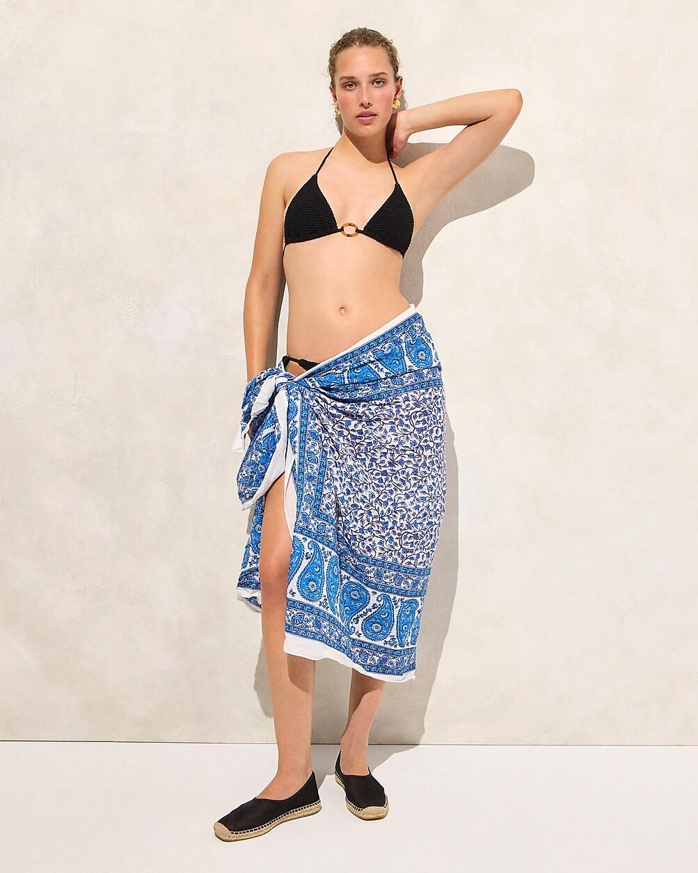 Cotton sarong in prints by J.CREW