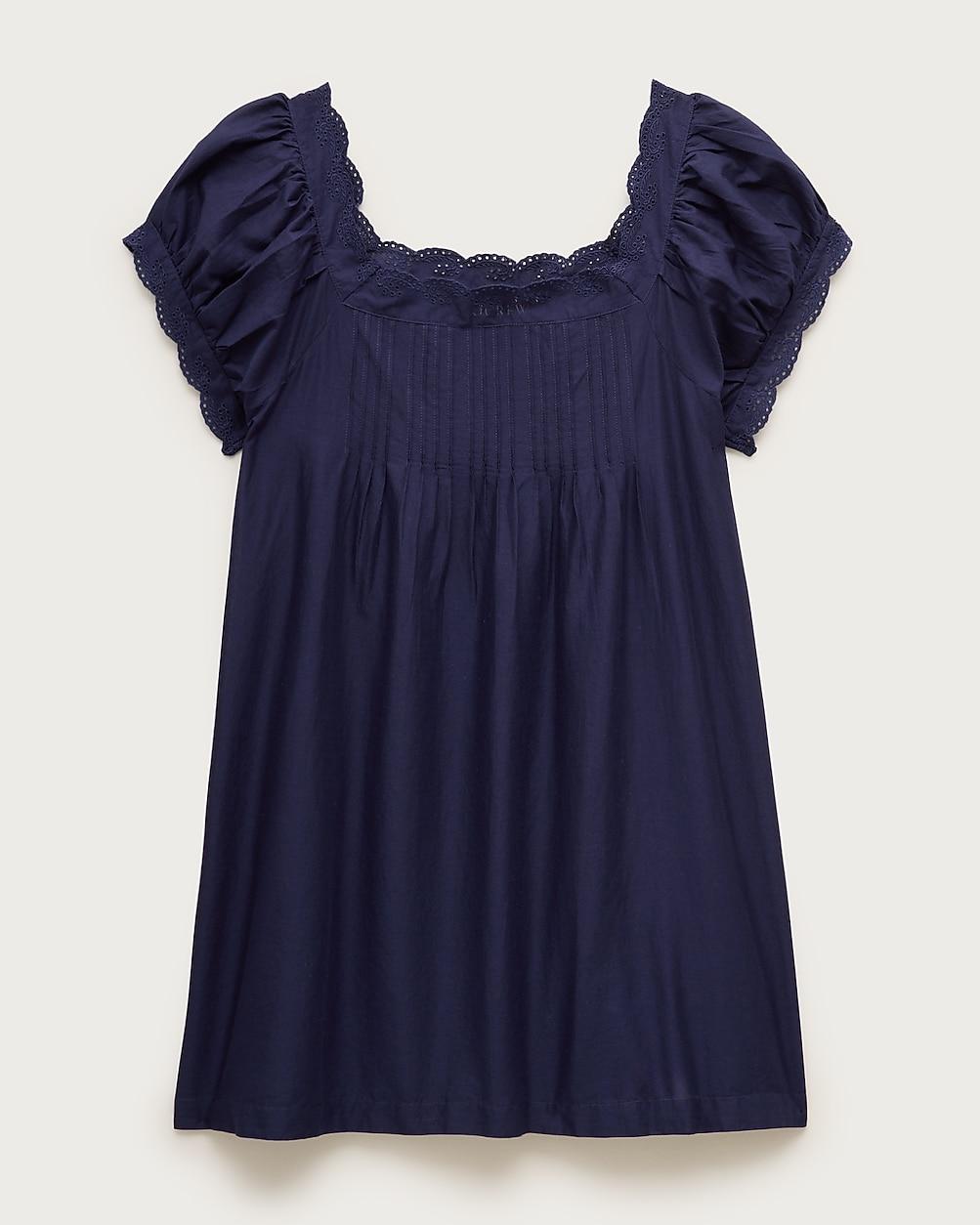 Cotton voile scallop-trim babydoll dress by J.CREW