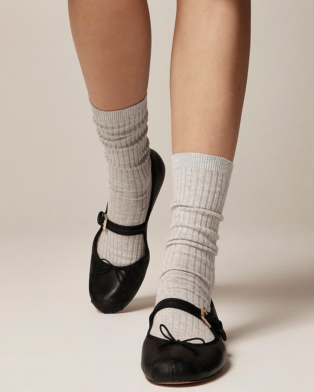 Cozy ribbed trouser socks three-pack by J.CREW