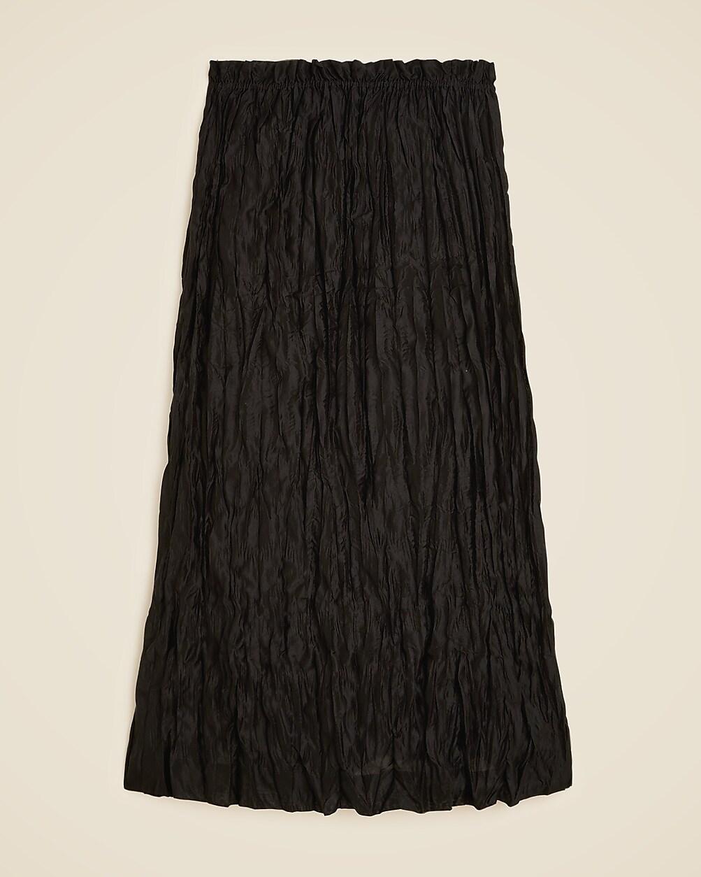 Crinkled gathered-waist skirt by J.CREW