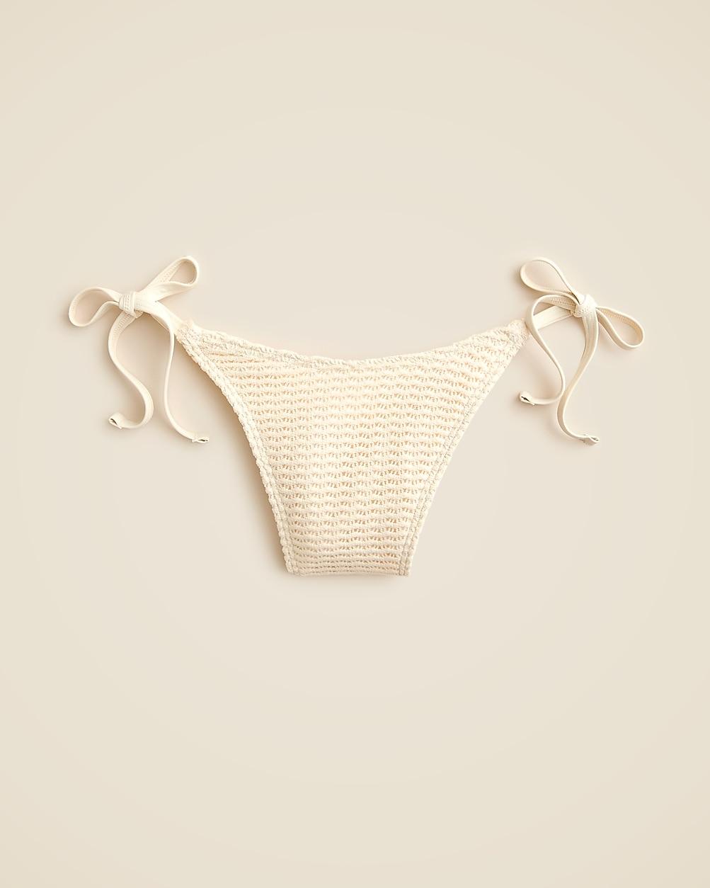 Crochet string bikini bottom by J.CREW