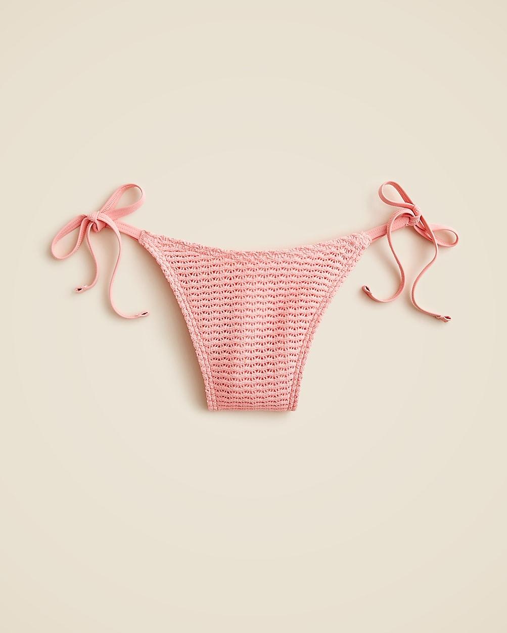Crochet string bikini bottom by J.CREW