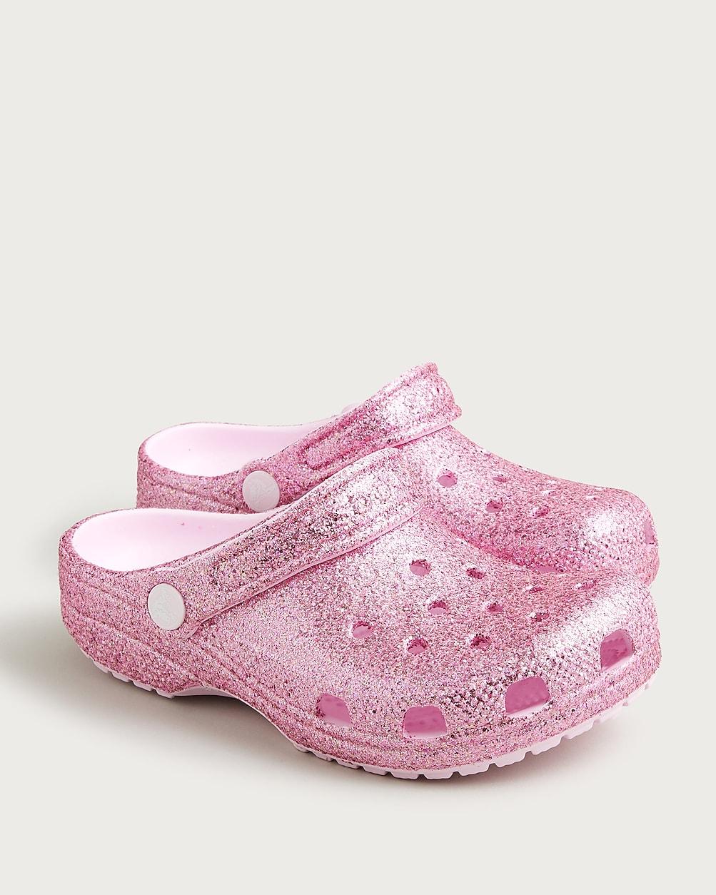 Crocs™ kids' classic chunky glitter clogs by J.CREW