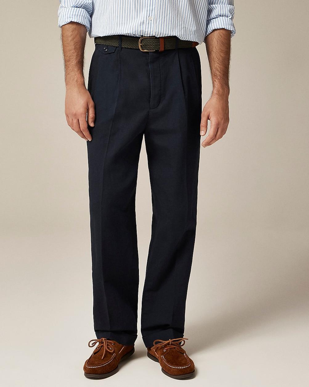 Crosby Classic-fit suit pant in garment-dyed Italian cotton-linen blend by J.CREW