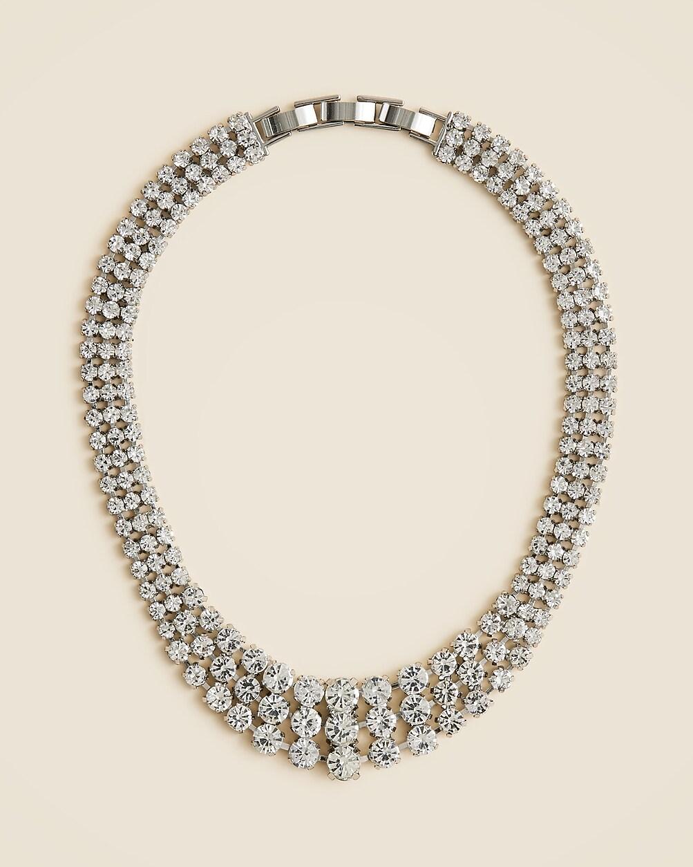 Crystal collar necklace by J.CREW